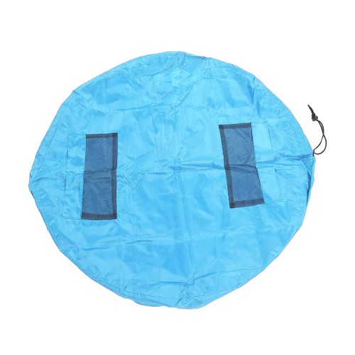Covoras de joaca cu sac depozitare jucarii 2 în 1, albastru Covoras de joaca cu sac depozitare jucarii 2 în 1, albastru