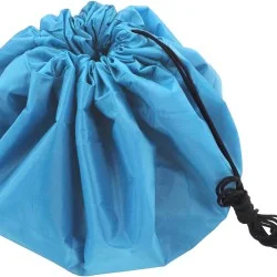 Covoras de joaca cu sac depozitare jucarii 2 în 1, albastru