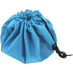 Covoras de joaca cu sac depozitare jucarii 2 în 1, albastru